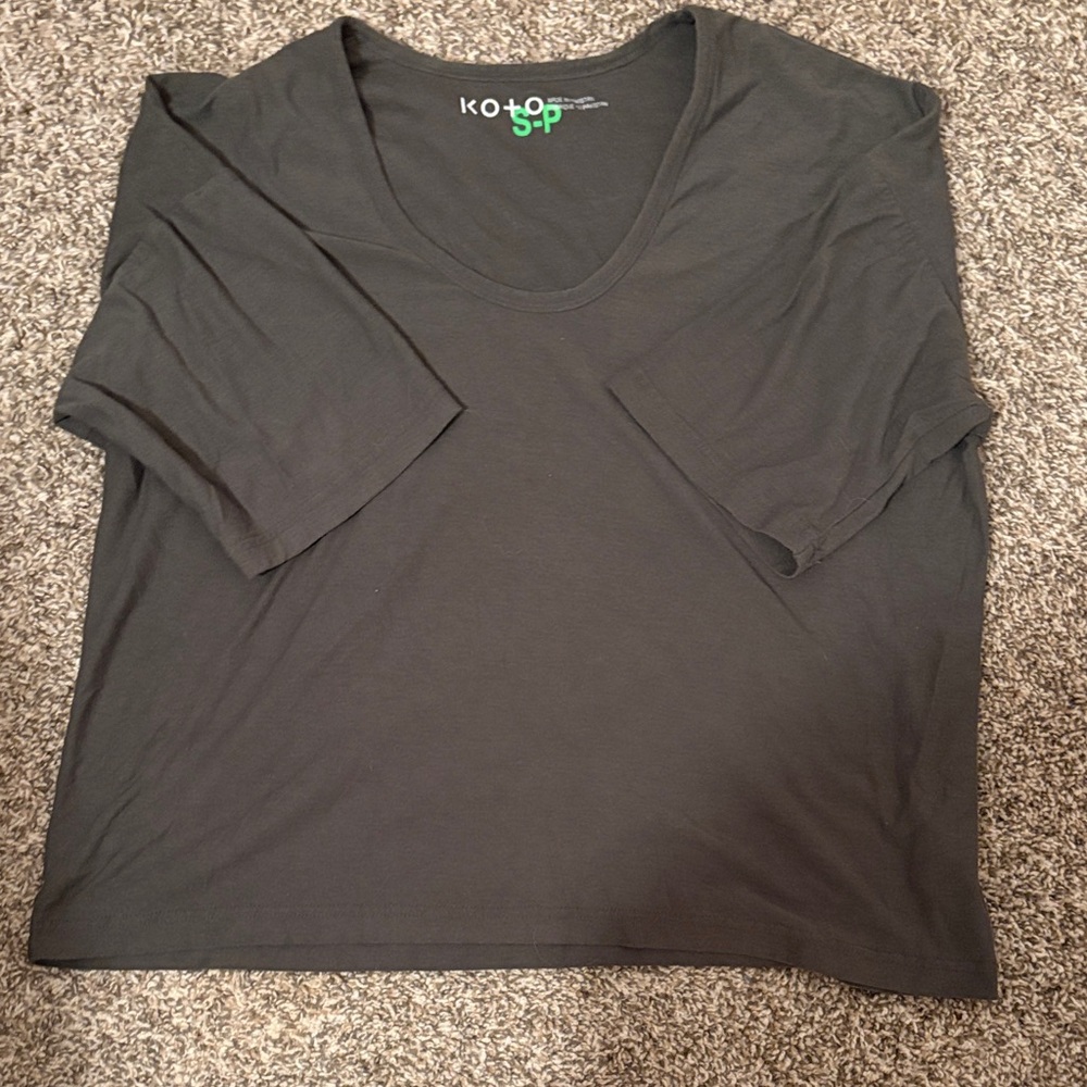 Urban Outfitters Charcoal Short Sleeve Top